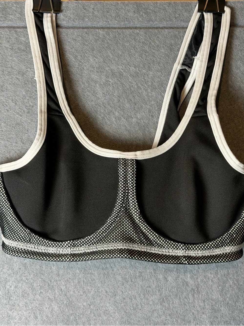 Lily of France Black and White Sports Bralette